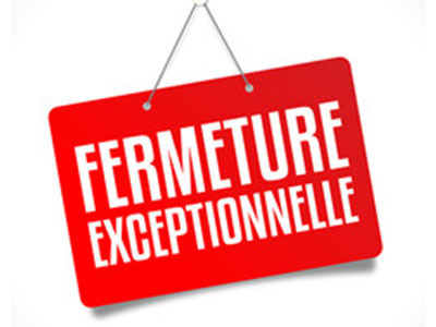 Fermeture grand bassin lundi 16 février