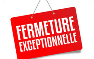 Fermeture grand bassin lundi 16 février