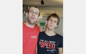 Les entraineurs Mathieu et Marc